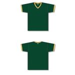 Athletic Knit V1333-439 Volleyball Jersey - Dark Green/Gold/White - Full