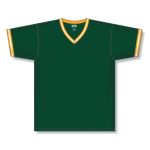 Athletic Knit V1333-439 Volleyball Jersey - Dark Green/Gold/White - Front