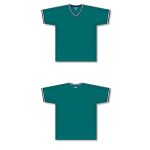 Athletic Knit V1333-456 Volleyball Jersey - Pacific Teal/Navy/White - Full