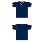Athletic Knit V1333-465 Volleyball Jersey - Navy/Orange/White - Full
