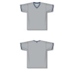 Athletic Knit V1333-548 Volleyball Jersey - Grey/Navy/White - Full