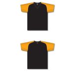 Athletic Knit V1375-212 Volleyball Jersey - Black/Gold - Full