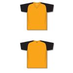Athletic Knit V1375-213 Volleyball Jersey - Gold/Black - Full