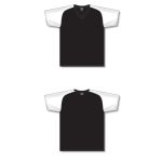 Athletic Knit V1375-221 Volleyball Jersey - Black/White - Full