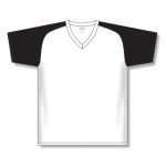Athletic Knit V1375-222 Volleyball Jersey - White/Black - Front