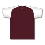 Athletic Knit V1375-233 Volleyball Jersey - Maroon/White - Rear