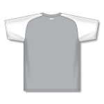 Athletic Knit V1375-245 Volleyball Jersey - Grey/White - Rear