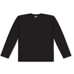 Athletic Knit V1900-001 Volleyball Long Sleeve Shirt - Black - Front