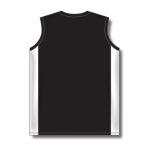 Athletic Knit V601L-221 Women's Volleyball Jersey - Black/White - Rear