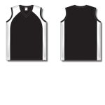 Athletic Knit V601L-221 Women's Volleyball Jersey - Black/White - Full