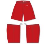 Athletic Knit VS1700-005 Volleyball Shorts - Red - Full