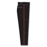 Athletic Knit BA1391-249 Pro Baseball Pants - Black/Red - Right