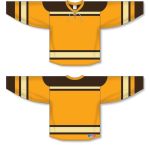 Athletic Knit H550B-BOS368B Pro Hockey Jersey - 2010 Boston Winter Classic Gold - Full