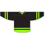 Athletic Knit H550B-DAL655B Pro Hockey Jersey - 2021 Dallas Blackout Neon Green - Front