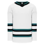 Athletic Knit H550B-SAN721B Pro Hockey Jersey - 2022 San Jose White - Primary