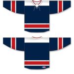 Athletic Knit H550B-WAS687B Pro Hockey Jersey - 2021 Washington Alt Navy - Full