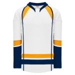 Athletic Knit H550D-NAS874D Pro Hockey Jersey - 2013 Nashville White - Primary