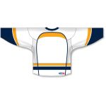 Athletic Knit H550D-NAS874D Pro Hockey Jersey - 2013 Nashville White - Rear