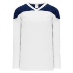 Athletic Knit H6100-217 League Hockey Jersey - White/Navy - Primary