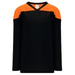 Athletic Knit H6100-265 League Hockey Jersey - Black/Orange - Primary