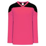 Athletic Knit H6100-276 League Hockey Jersey - Pink/Black - Primary