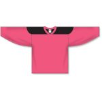 Athletic Knit H6100-276 League Hockey Jersey - Pink/Black - Front
