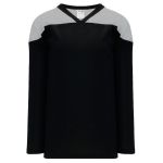 Athletic Knit H6100-854 League Hockey Jersey - Black/Grey - Primary