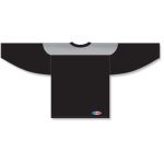 Athletic Knit H6100-854 League Hockey Jersey - Black/Grey - Rear