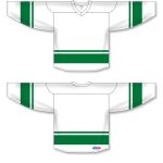 Athletic Knit H6400-211 League Hockey Jersey - White/Kelly - Full