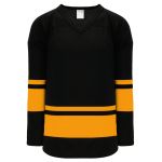 Athletic Knit H6400-212 League Hockey Jersey - Black/Gold - Primary