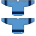 Athletic Knit H6400-232 League Hockey Jersey - Sky/Navy - Full