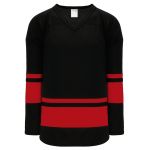 Athletic Knit H6400-249 League Hockey Jersey - Black/Red - Primary