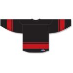 Athletic Knit H6400-249 League Hockey Jersey - Black/Red - Rear