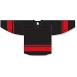 Athletic Knit H6400-249 League Hockey Jersey - Black/Red - Front