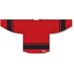 Athletic Knit H6400-264 League Hockey Jersey - Red/Black - Rear
