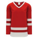 Athletic Knit H6500-208 League Hockey Jersey - Red/White - Primary