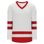 Athletic Knit H6500-209 League Hockey Jersey - White/Red - Primary