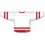Athletic Knit H6500-209 League Hockey Jersey - White/Red - Rear