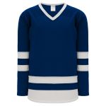 Athletic Knit H6500-216 League Hockey Jersey - Navy/White - Primary