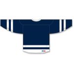 Athletic Knit H6500-216 League Hockey Jersey - Navy/White - Rear