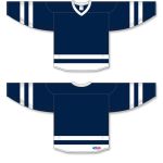 Athletic Knit H6500-216 League Hockey Jersey - Navy/White - Full