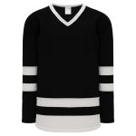 Athletic Knit H6500-221 League Hockey Jersey - Black/White - Primary