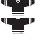 Athletic Knit H6500-221 League Hockey Jersey - Black/White - Full