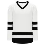 Athletic Knit H6500-222 League Hockey Jersey - White/Black - Primary