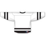 Athletic Knit H6500-222 League Hockey Jersey - White/Black - Rear
