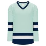 Athletic Knit H6500-421 League Hockey Jersey - Ice Blue/Navy/White - Primary