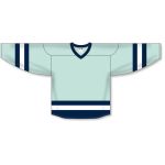 Athletic Knit H6500-421 League Hockey Jersey - Ice Blue/Navy/White - Front