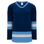 Athletic Knit H6500-761 League Hockey Jersey - Navy/Sky/White - Primary