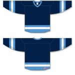 Athletic Knit H6500-761 League Hockey Jersey - Navy/Sky/White - Full