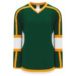 Athletic Knit H7000-439 Select Hockey Jersey - Dark Green/White/Gold - Primary